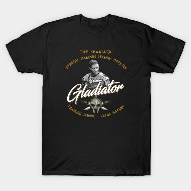 The Spaniard Roman Gladiator School T-Shirt by Alema Art